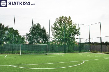 Siatki Mosina - Tu zabezpieczysz ogrodzenie boiska w siatki; siatki polipropylenowe na ogrodzenia boisk. dla terenów Mosiny